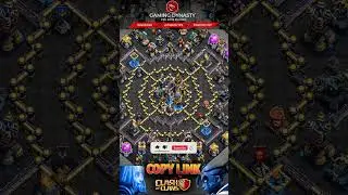 Top 3 Tested TH18 CWL Bases 🔥 | Th18 war base link | 1star Th18 legend base | Anti spam base-#shorts