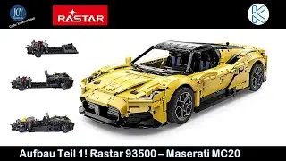 Lizenz, Prints, Sonderteile! Aufbau Teil 1! Rastar 93500 93510 Maserati MC 20 Nettuno