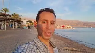 A stroll along Eilat's northern beach at sunset 06/05/2025