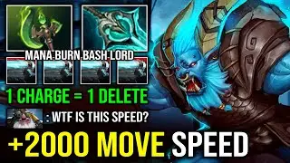 WTF +2000 Charge Speed Disperser Mana Burn Bash Lord Mid Spirit Breaker Vs Sniper Dota 2
