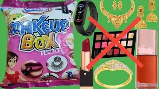 Makeup 💄 box of snacks with surprise gift inside ☺️☺️