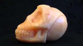 12.255  Gele calciet  , Kristallen Schedel