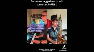 Sunglasses Kid & Karsten Belt duet TikTok 80s sax synthwave