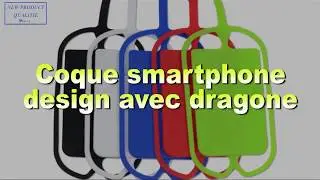 Coque &eacute;tuit design pour smartphone avec dragonne