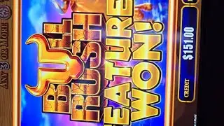 PART 2 of 3 SLOTS BULLRUSH @Sydneyslotsking #casino #slotmachine #pokies #pokieswin #slotswin