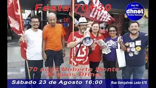 Clip Festa 70 + 30 + 40 - Setenta Anos de Roberto Monte + 30 DHnet - vers&atilde;o Resumida