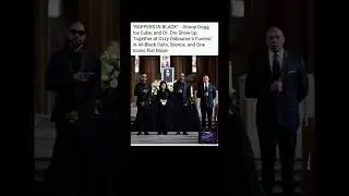 Rappers in Black: Snoop Dogg, Ice Cube & Dre Pay Tribute to Ozzy at Funeral 🔥✊#rapper #ozzyosbourne