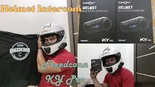 Bluetooth helmet Intercom-Freedconn KY Pro. Audio quality, basic control and music sharing.