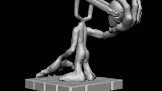 sculpture,abstract,modern,style,figurine,3D model,ZBrush model,avant-garde model,3D printer