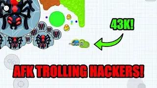 AFK TROLLING MACRO HACKERS!! Agar.io Mobile - THE REVENGE TROLL COMEBACK - VIDEO SKIN HACK - Agar.io