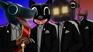 Cartoon Rat & Cartoon Cat & House Head & Siren Head - Meme Coffin Dance (COVER)