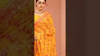 Georgette Resham Work Saree - 1814617