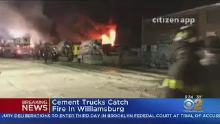 Cement Trucks Go Up In Flames