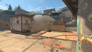 CS2 de_overpass Smoke Tracks to Bridge 2