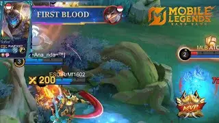 MVP !! SABER ROAM MENGGANAS !! #mlbb #mobilelegends #saber #rfchannel1602