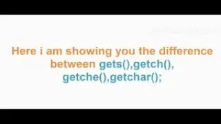 Difference between getch() and getche()