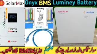 Luminey Lithium Battery BMS Communication with SolarMax Onyx 8kW Voltronic Power Hybrid Inverter #pv