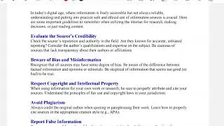 11th Computer |6.3 Safe Use of Information Sources | NBF