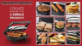 Hamilton Beach Panini Press Sandwich Maker (25460A) | Best Panini Press | Grill Sandwich Maker