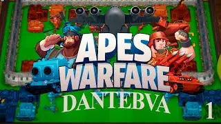 Turn-based strategy game APES WARFARE. Walkthrough, Missions 3-4, 6-7. #apeswarfare
