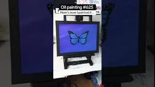 Butterfly 🦋 Oil Painting now available at my website !