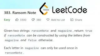 Ransom Note Solution Explained (LeetCode 383) - C++