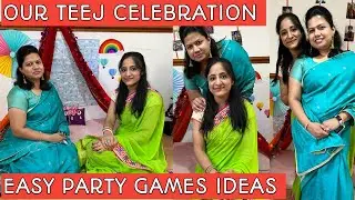 Our Teej Celebration In UK ~ Easy Party Games Ideas ~ Indian Family Vlogs @indianMominUKRohini .