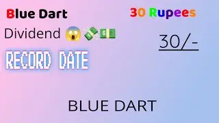 Blue Dart Dividend Q4 Results Profit&loss #share #dividend #trending #stockmarket #sharemarket