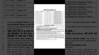 Nou M.A. history and Psychology Part-l,exam date,2023#shortsindia #nou
