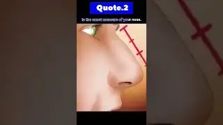 Quote.2 | your thumb is the exact measure of your nose | #facts #instagram #shorts #youtubeshorts