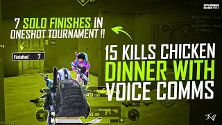 7 SOLO FINISHES IN ONESHOT TOURNAMENT || TEAMIND 15 KILLS CHICKEN DINNER || ATTANKI GAMING