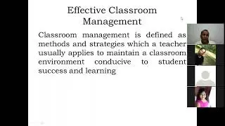 Effective Classroom Management - D.N. Aloysius