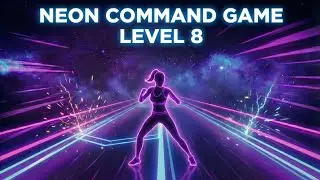 Neon Command Game ⚡ RUN &bull; JUMP &bull; FREEZE | Interactive Full Body Workout (No Equipment)