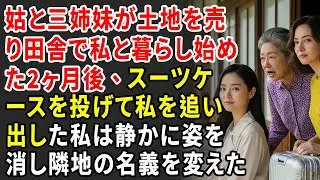 姑と三姉妹は土地を売り、私と田舎で暮らし始めた——二か月後、彼女はスーツケースを投げ、私を追い出した。私は静かに別の家を借り、連絡を絶ち、支援を断ち、隣地をこっそり名義変更した。【静かな復讐】
