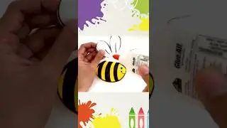 Easy paper craft? Try this bee! #KnowledgeChannel #ArtSmart #artforkids #easyart #papercraft