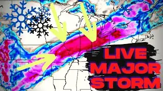 WINTER STORM LANDON Live Snow Storm Chasers  Ice Storm