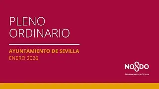 Pleno Ordinario del Ayuntamiento de Sevilla del 15-01-2026