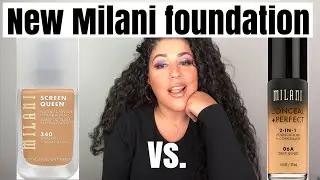 Milani screen Queen vs Milani conceal & perfect plus 8hr wear test