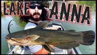 Getting CATFISHED on LAKE ANNA! PRIVATE WATER FISHING