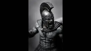 #A vintage metal soldier figurine inspired by ancient Spartan warriors #vintage#toys,#history