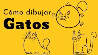 Aprende cómo dibujar gatos | Tutorial de dibujo para niños