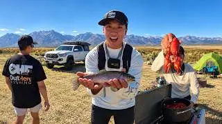 2 Days Camping for Trout & Crawfish! (Catch and Cook)