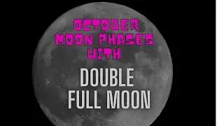 October Blue Moon Double Full Moon 2020