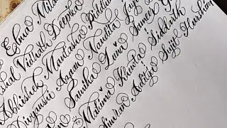 Calligraphy Name Writing w Kritika Malhotra ✨