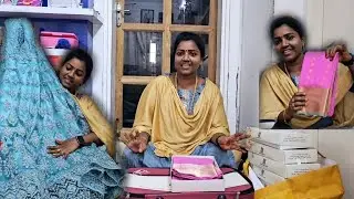 எத்தனை Dress எடுத்தோம் பார்க்கலாம்🛍என்ன சேலை எடுத்தோம் பார்க்கலாம்😊
