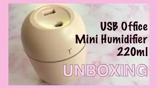 USB Pink Mini Office Ultrasonic Air Humidifier 220ml from Shopee