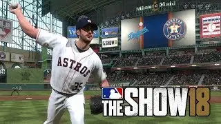 MLB The Show 18 - Los Angeles Dodgers vs Houston Astros - Full Game (MLB 18 The Show Gameplay PS4)