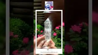 Himalayan Clear Quartz Crystal Wand: Sparkling Inclusions, 5