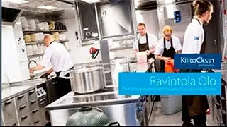 Ravintola Olo - ravintolakeittiön puhdistus lounaan jälkeen
