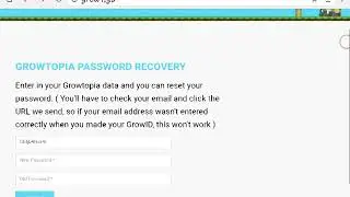 Player Support | How to recover your Growtopia password
